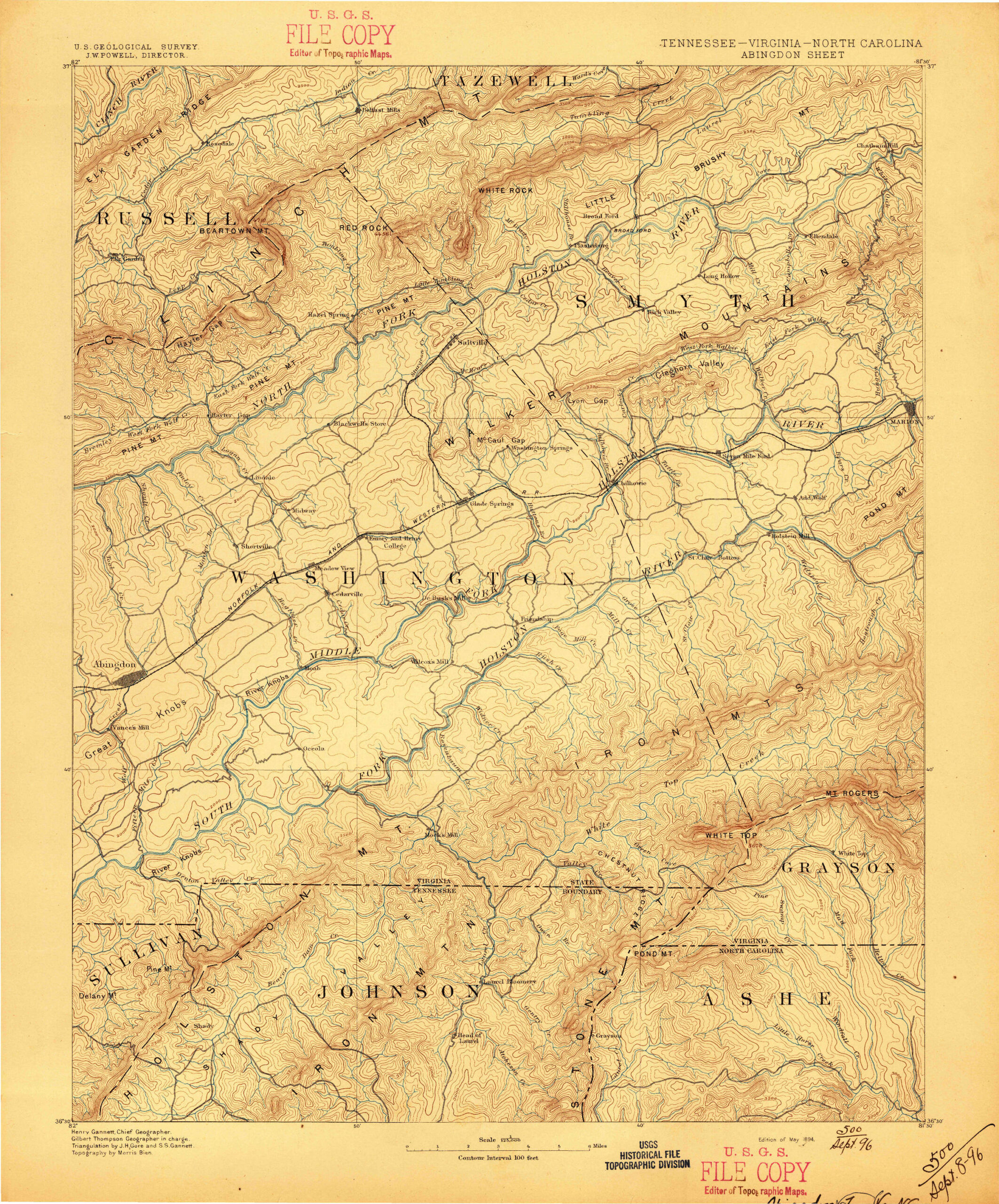 Trail Whiskey historical map