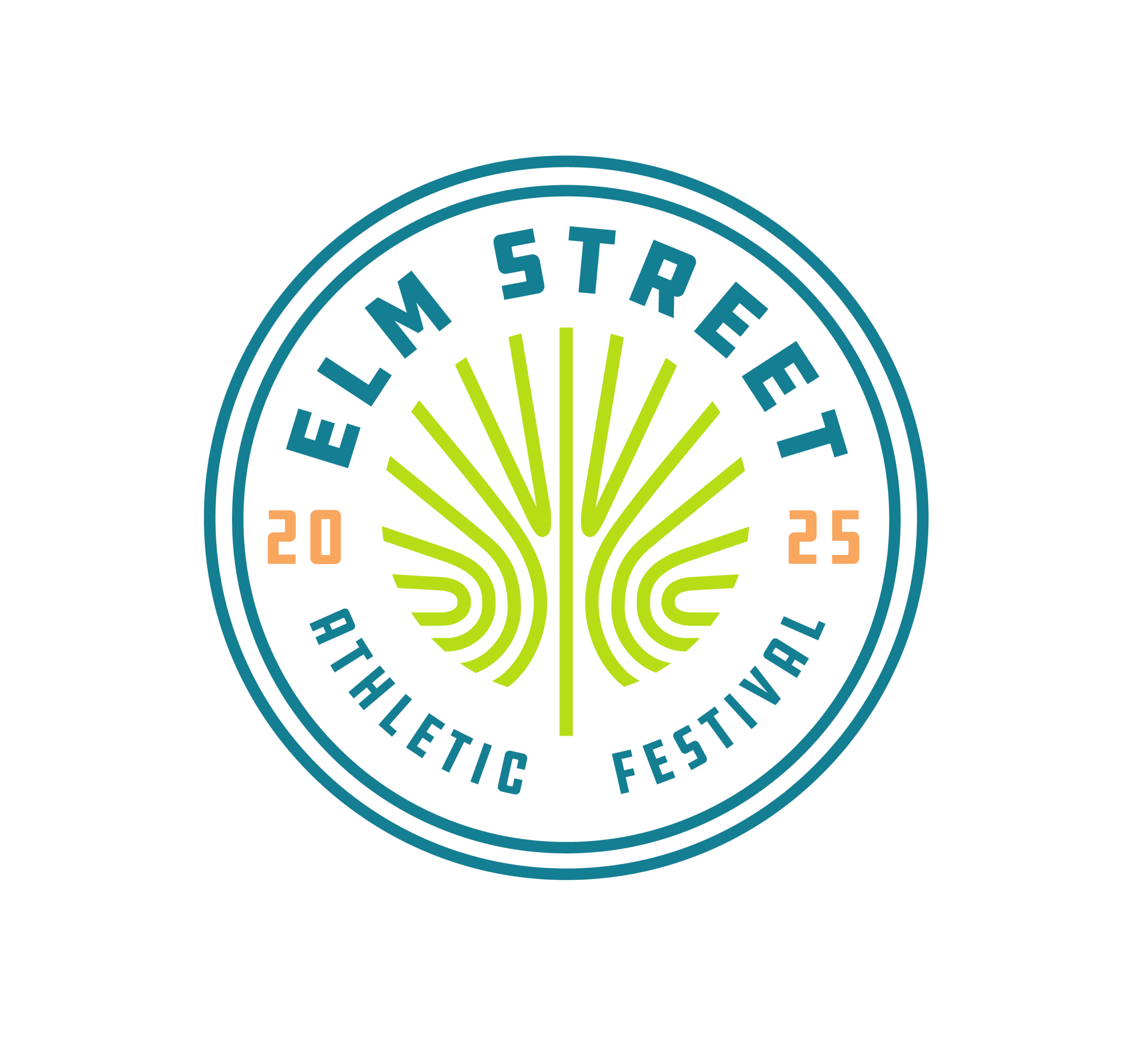 Elm Street Athletic Festival circle logo