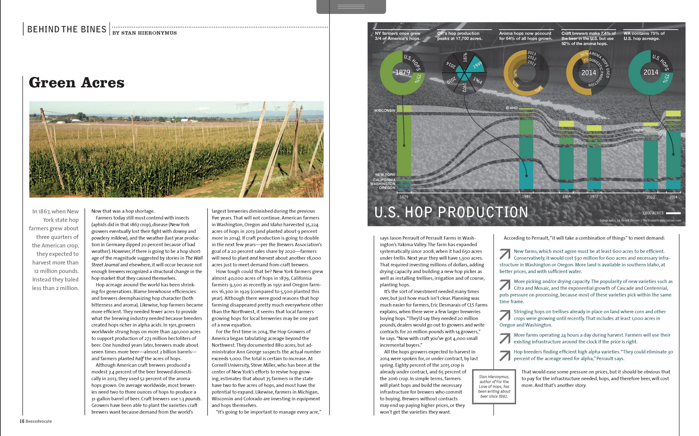 Hops Production graphic spread